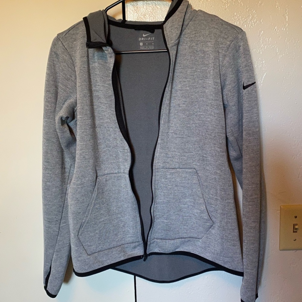 Grey Nike zip up